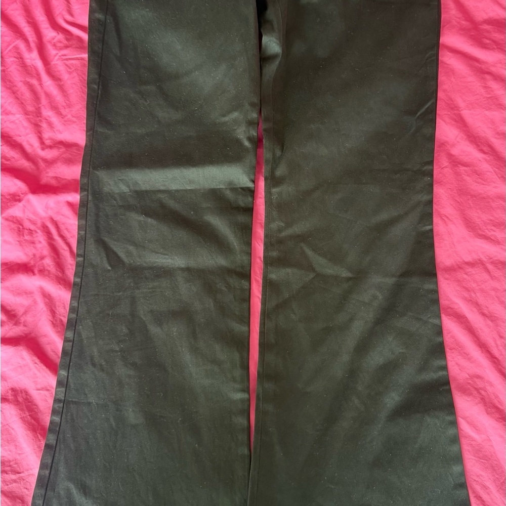 Theory Black and Cream Pants